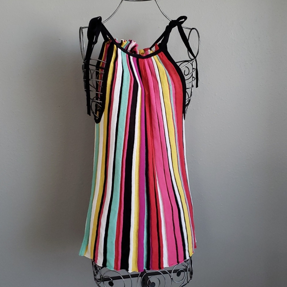 NY&CO Long Striped Tie Top Tank
